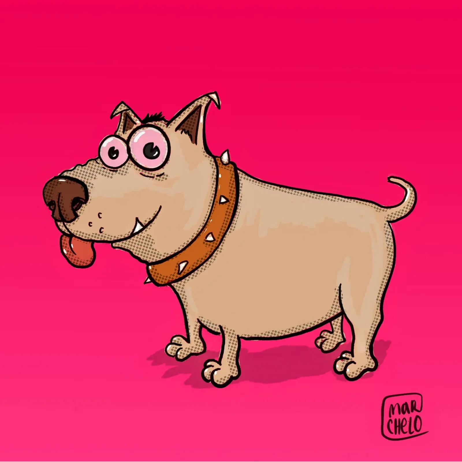 Recreational Dog poster with plastic frame by marchelo