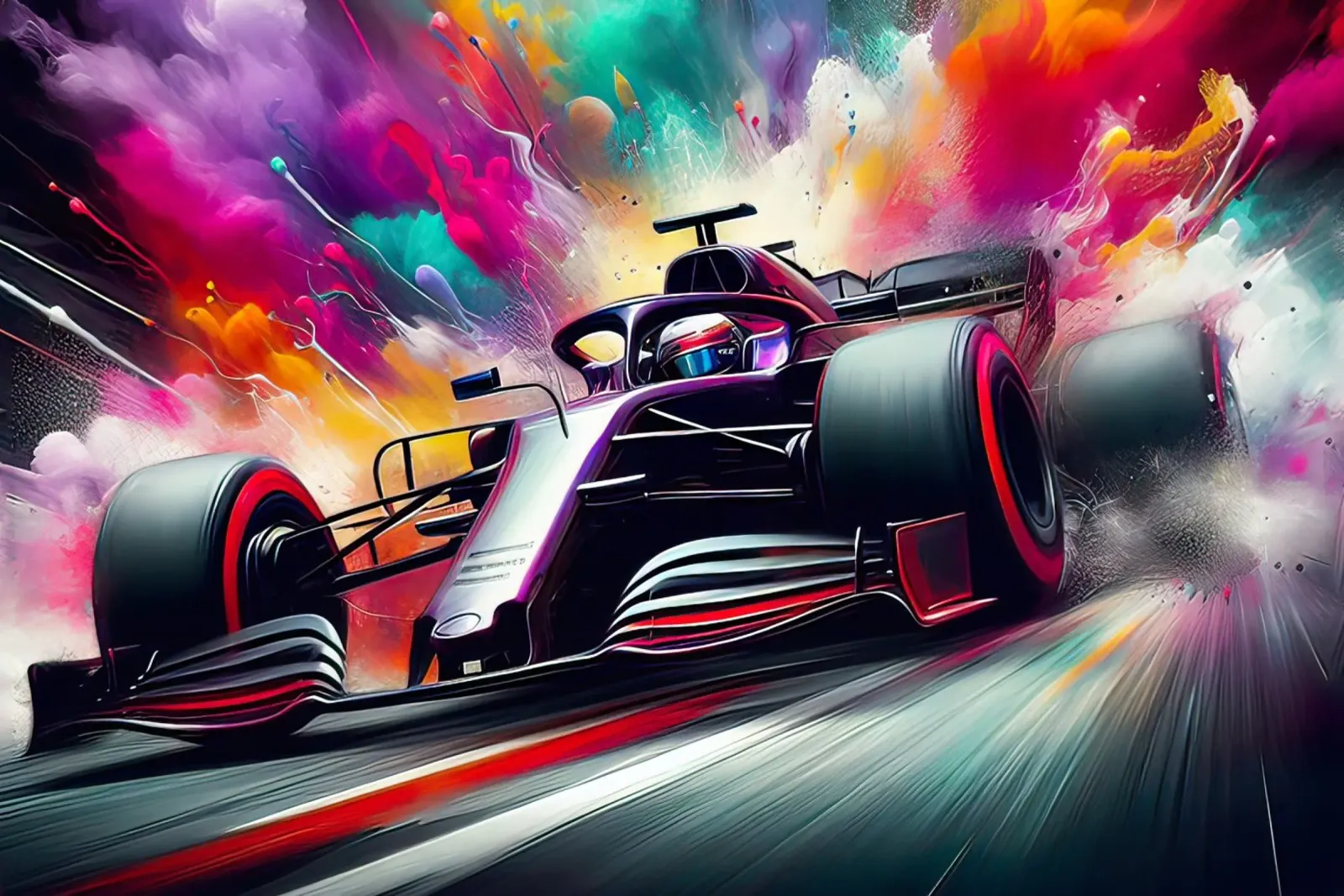 Formula 1 in acquerello pellicola backlit da ARTVI-SHOP