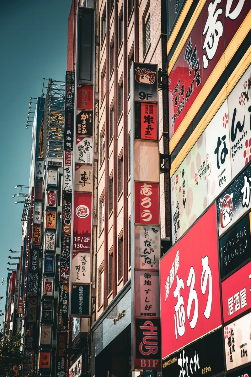 Tokyo Schilder backlit film by Flo Klein