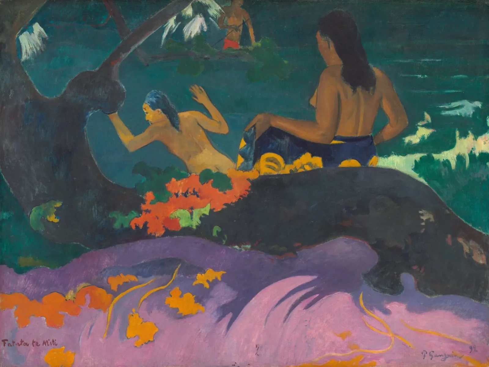 Paul Gauguin - Fatata te miti (el mar) lienzo de Timeless Artworks