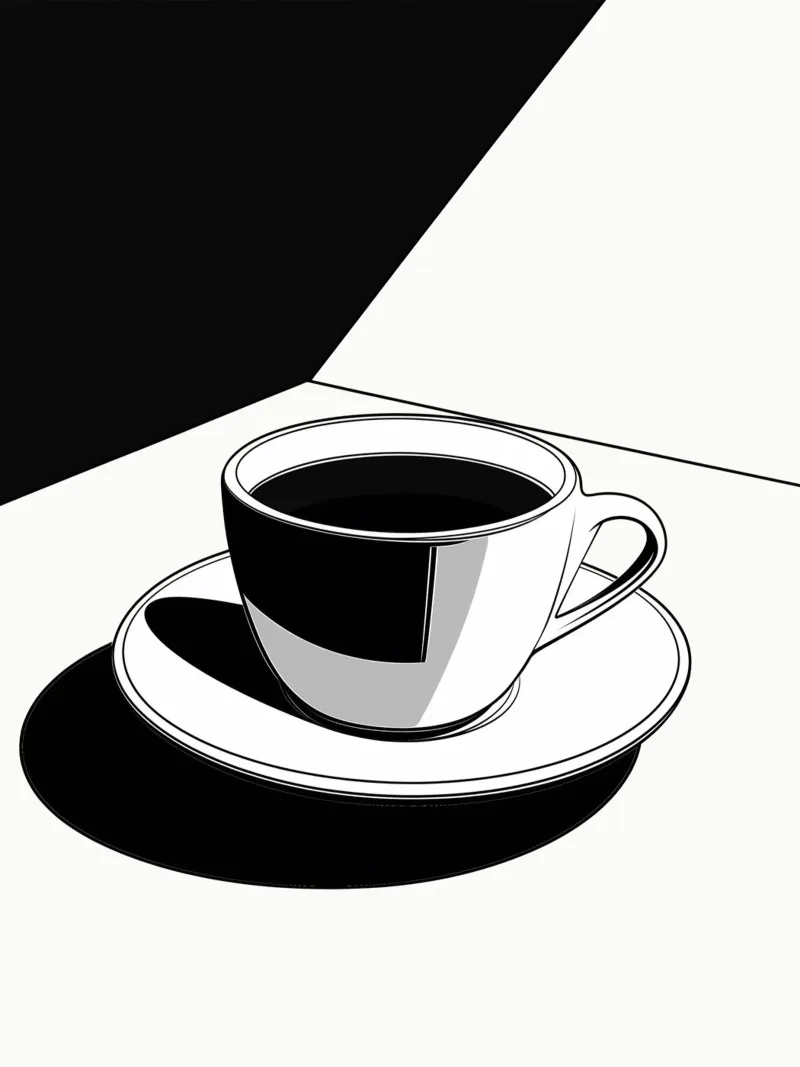 caffè minimalista poster da Spice & Style