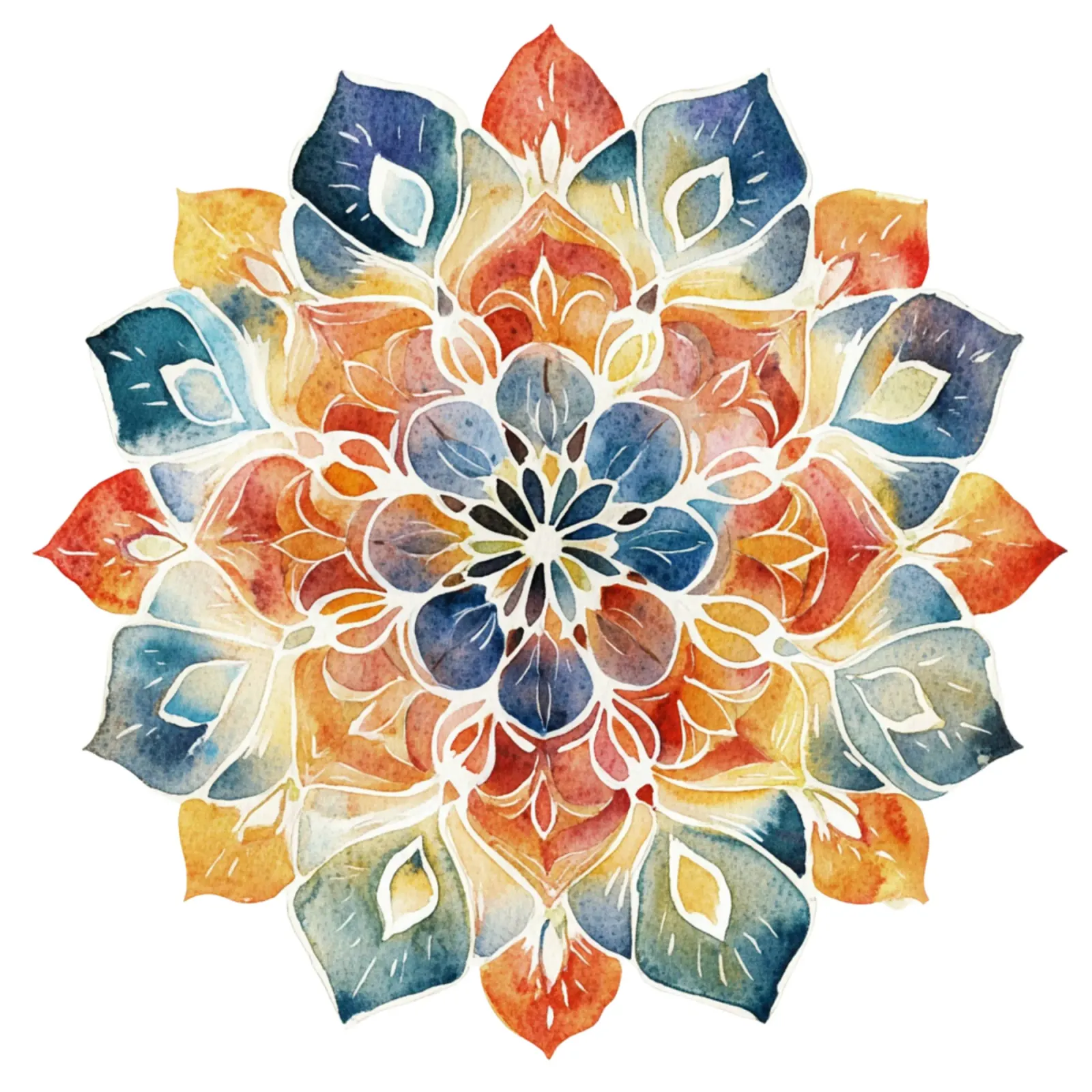 Mandala terrestre ad acquerello pellicola backlit da Spiritual Touch