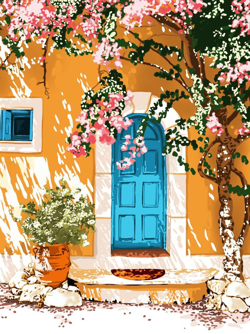 Oh The Places You'll Go, Türkische Architektur Sommervilla Poster von 83oranges