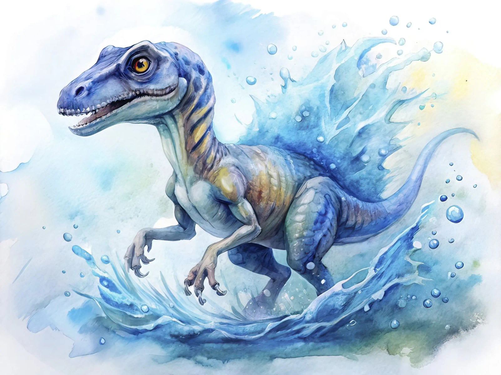 velociraptor dinosaur poster de ARTVI-SHOP