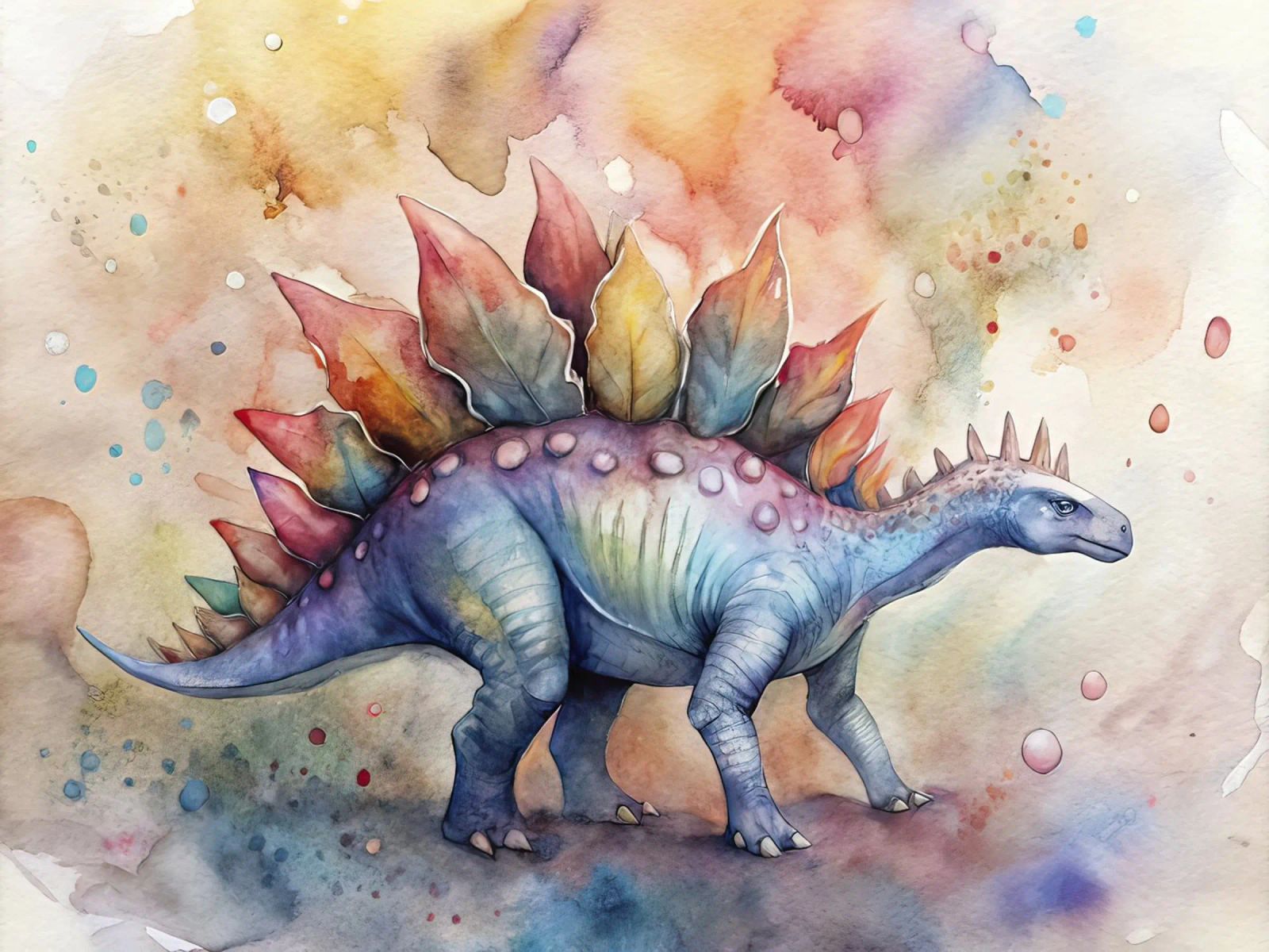 dinosaurio estegosaurio poster de ARTVI-SHOP