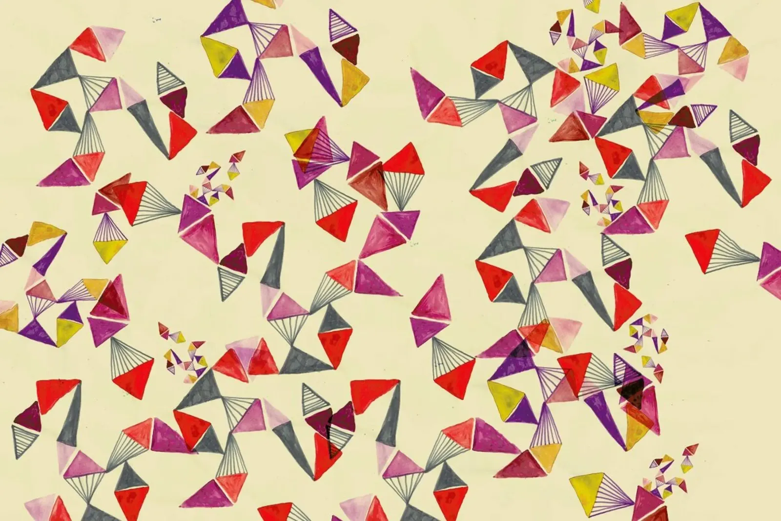Watercolour triangles pellicola backlit da Vasare Nar