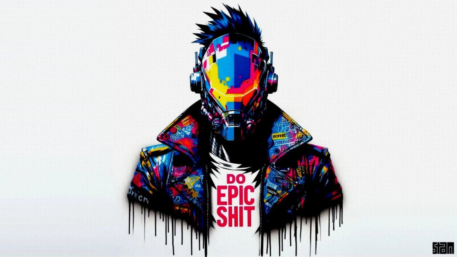 do epic shit – Stencil, Graffiti & Streetart poster de STAN Z.