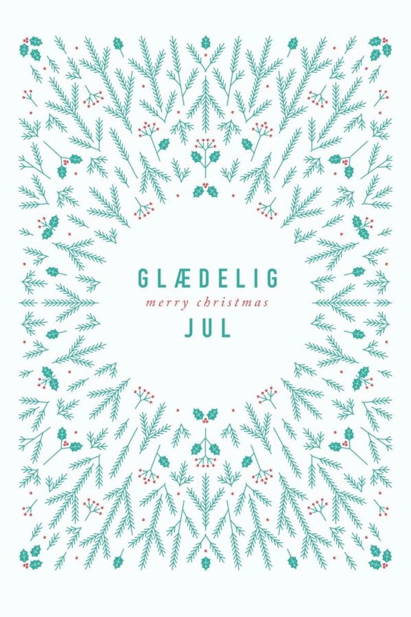 Skadinavische Weihnacht No. 1 Poster von typealive