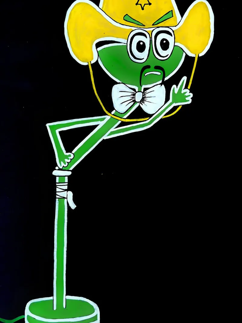 Lampe Cowboy canvas by Estelle Création