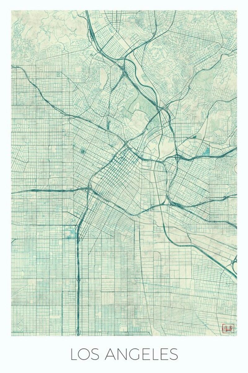Los Angeles Vintage poster by Hubert Roguski