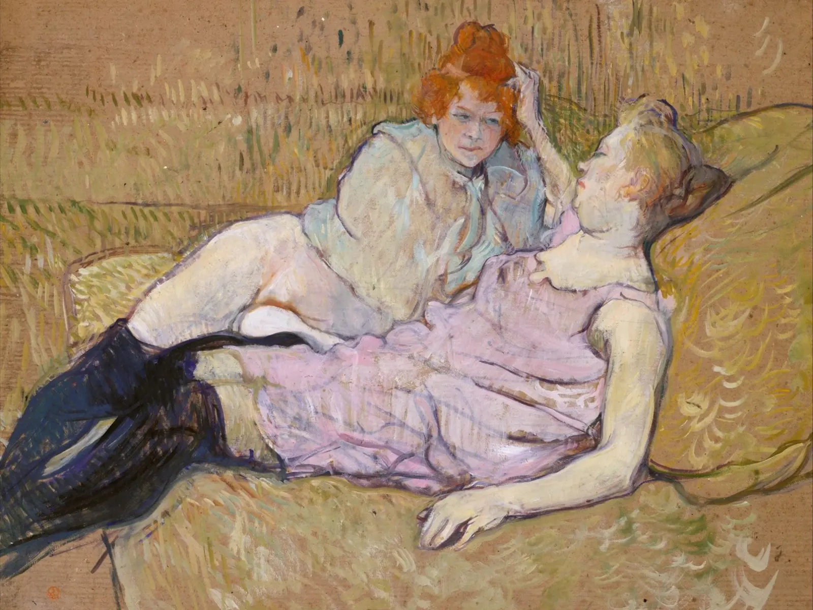 Henri de Toulouse-Lautrec - The sofa acrylic glass by Timeless Artworks