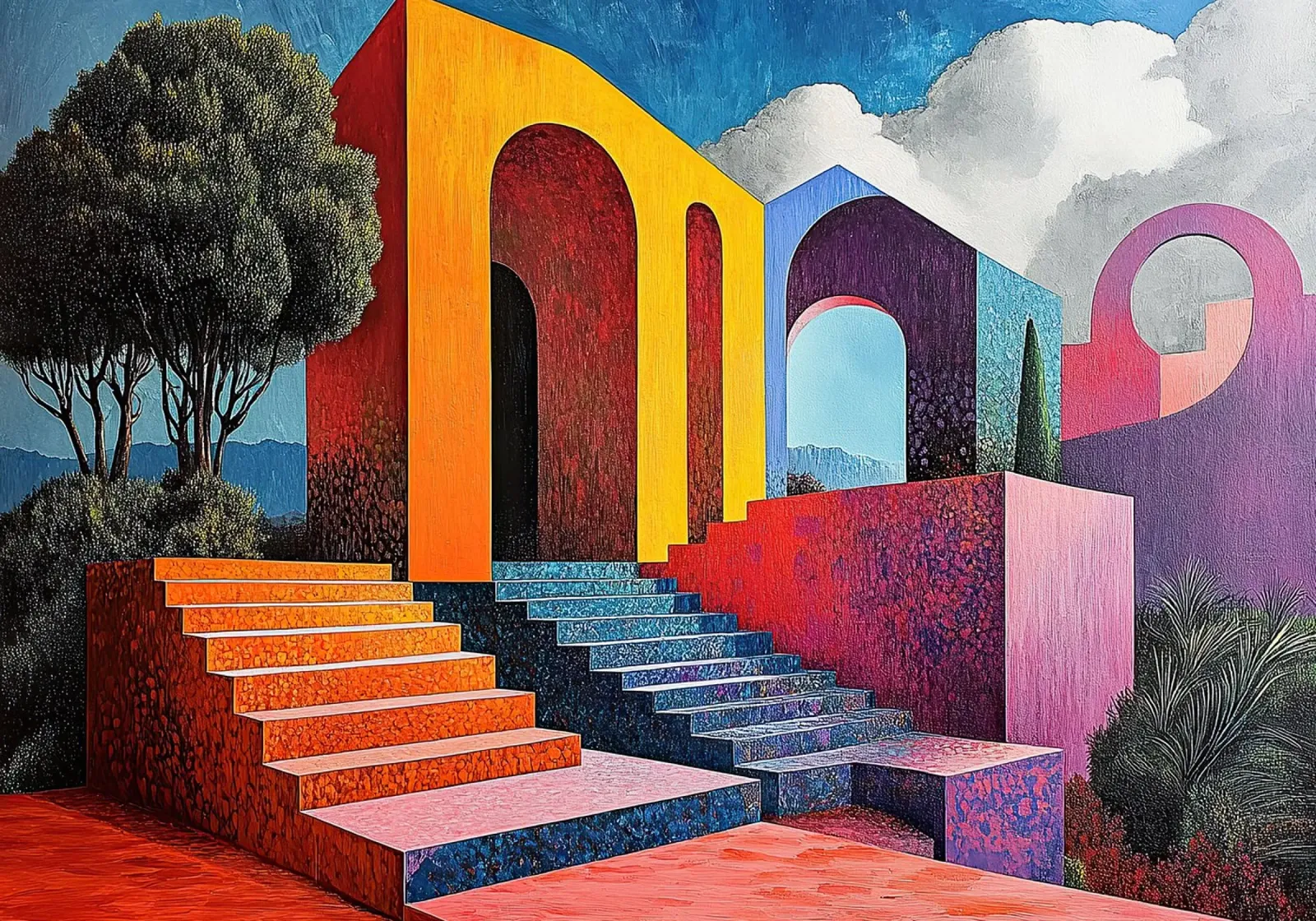 Surrealismo Architettura Design Geometria poster da Nikis Art Studio