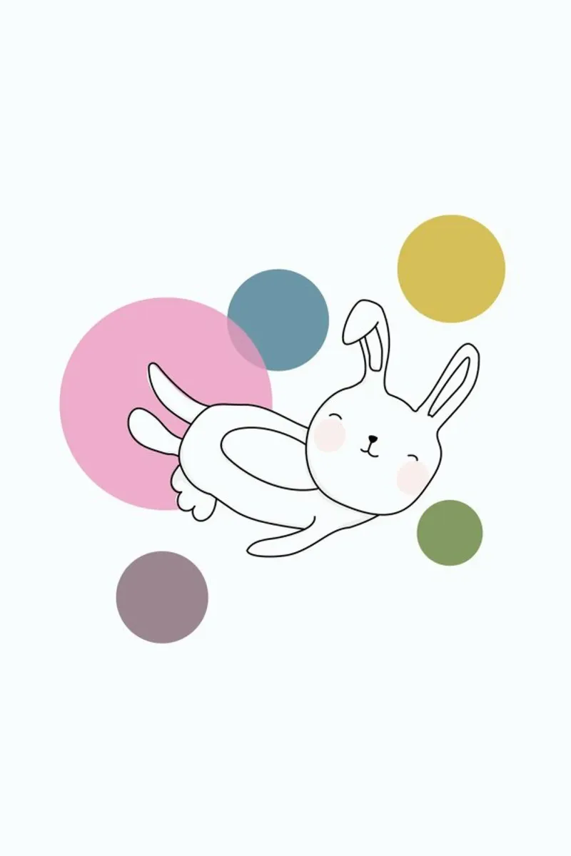 Space Rabbits Neo pellicola backlit da Christina Heitmann