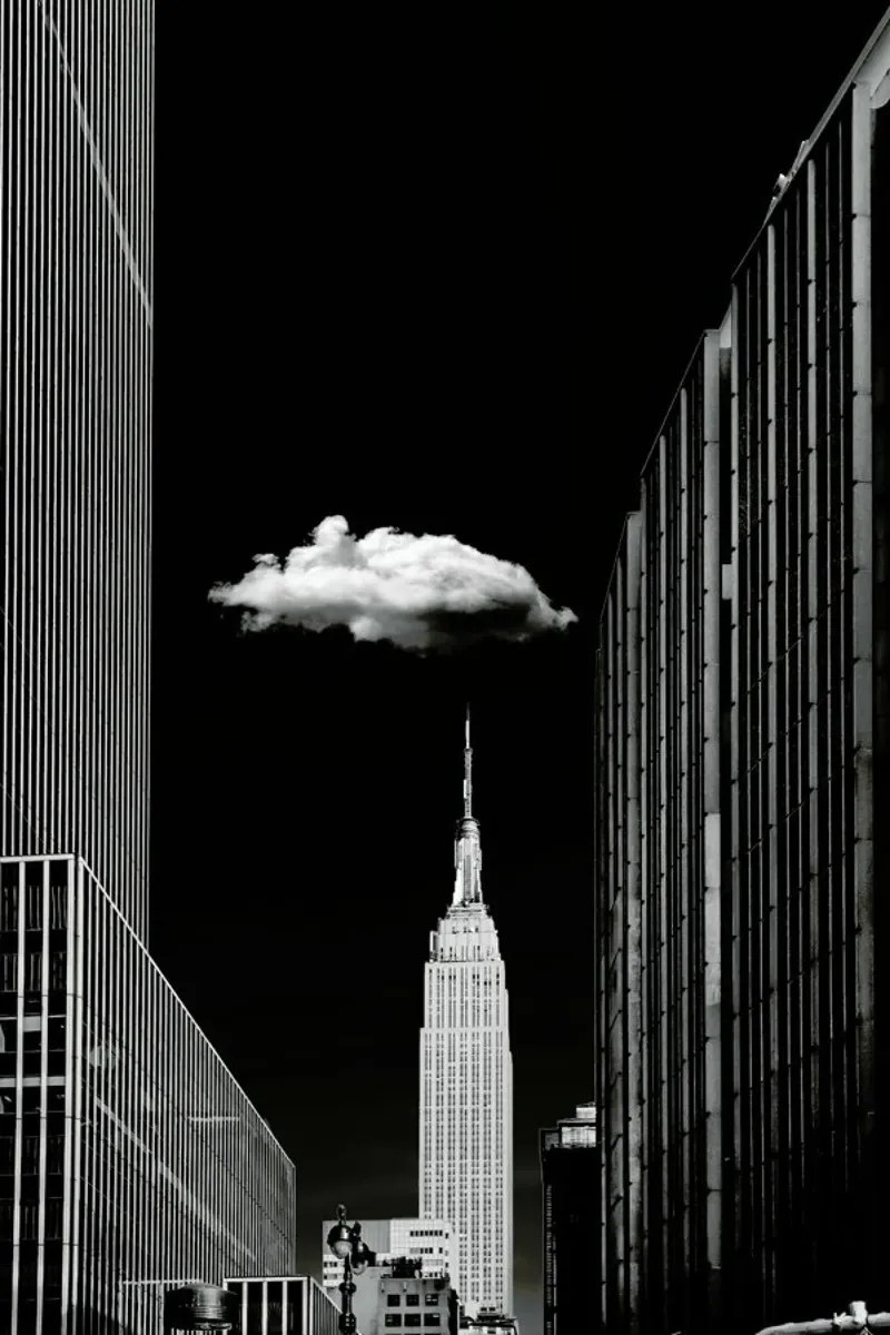 Single Cloud - Jackson Carvalho poster con telaio in alluminio da Pictufy