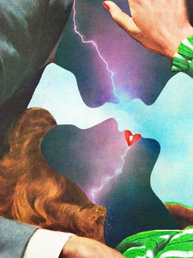 Electric Love poster con telaio in plastica da MsGonzalez