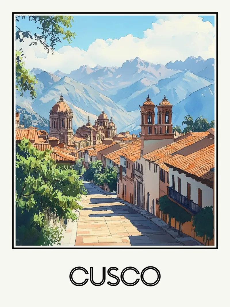 Cusco poster da Frame the World