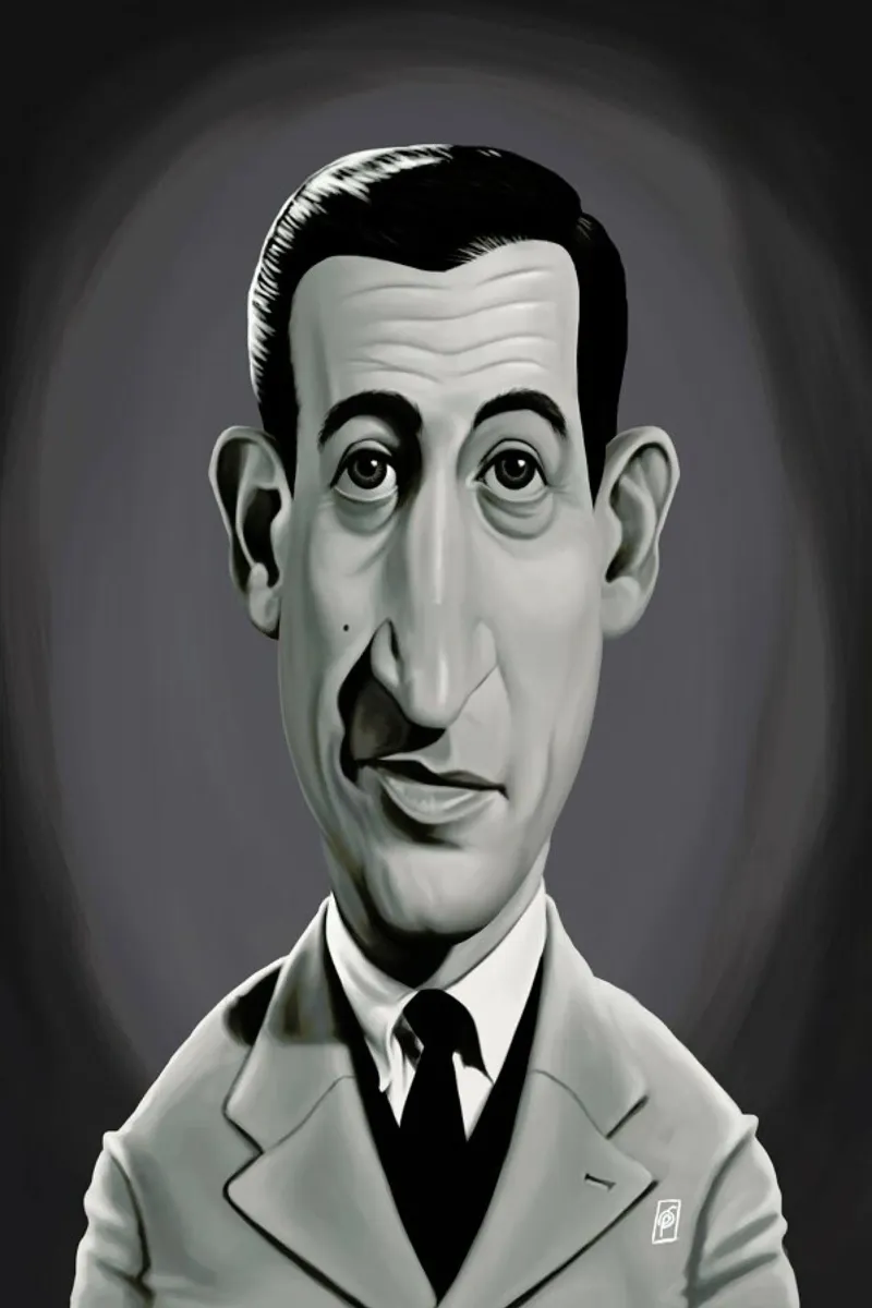 J.D. Salinger pellicola backlit da Rob Art | Illustration