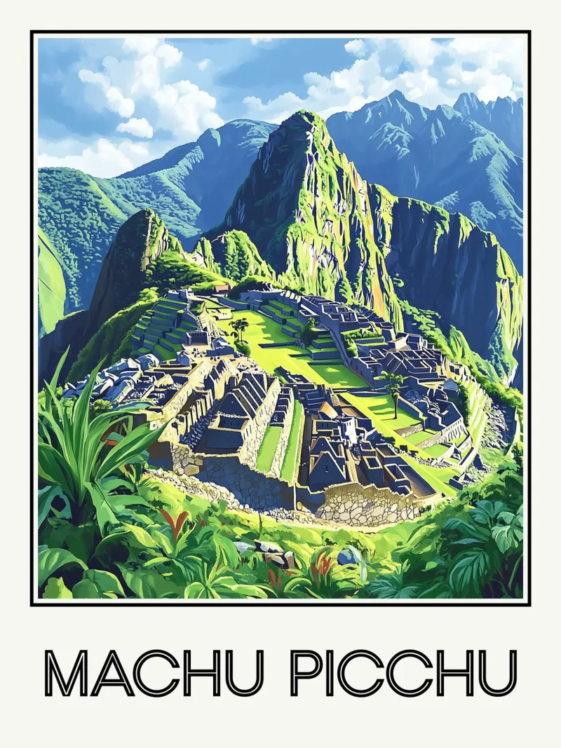 Machu Picchu carta hahnemühle da Frame the World