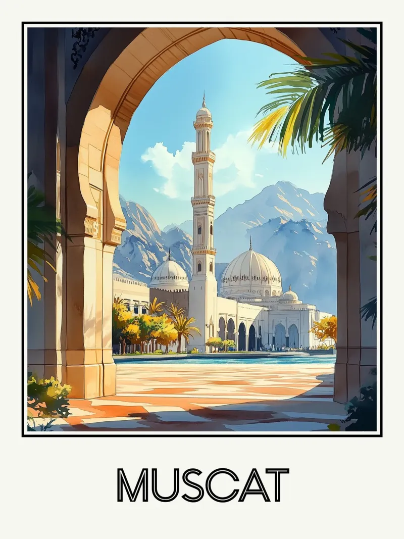 Mascate poster da Frame the World