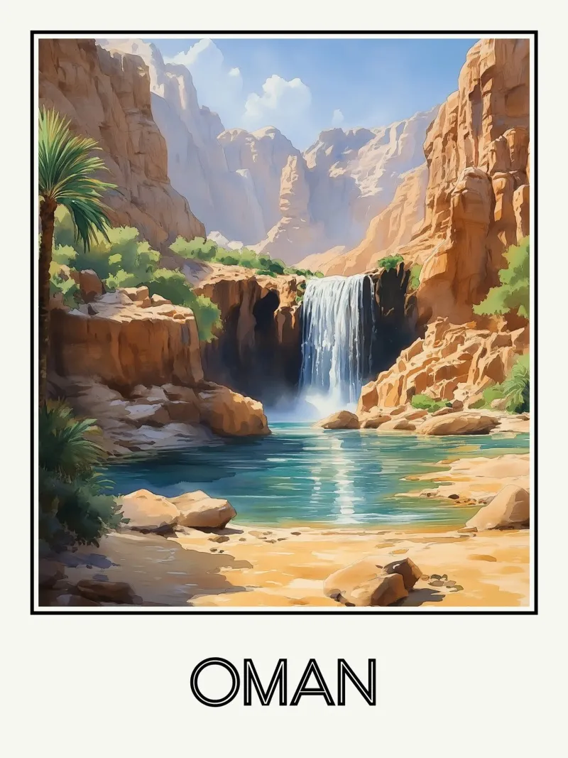 Oman poster da Frame the World