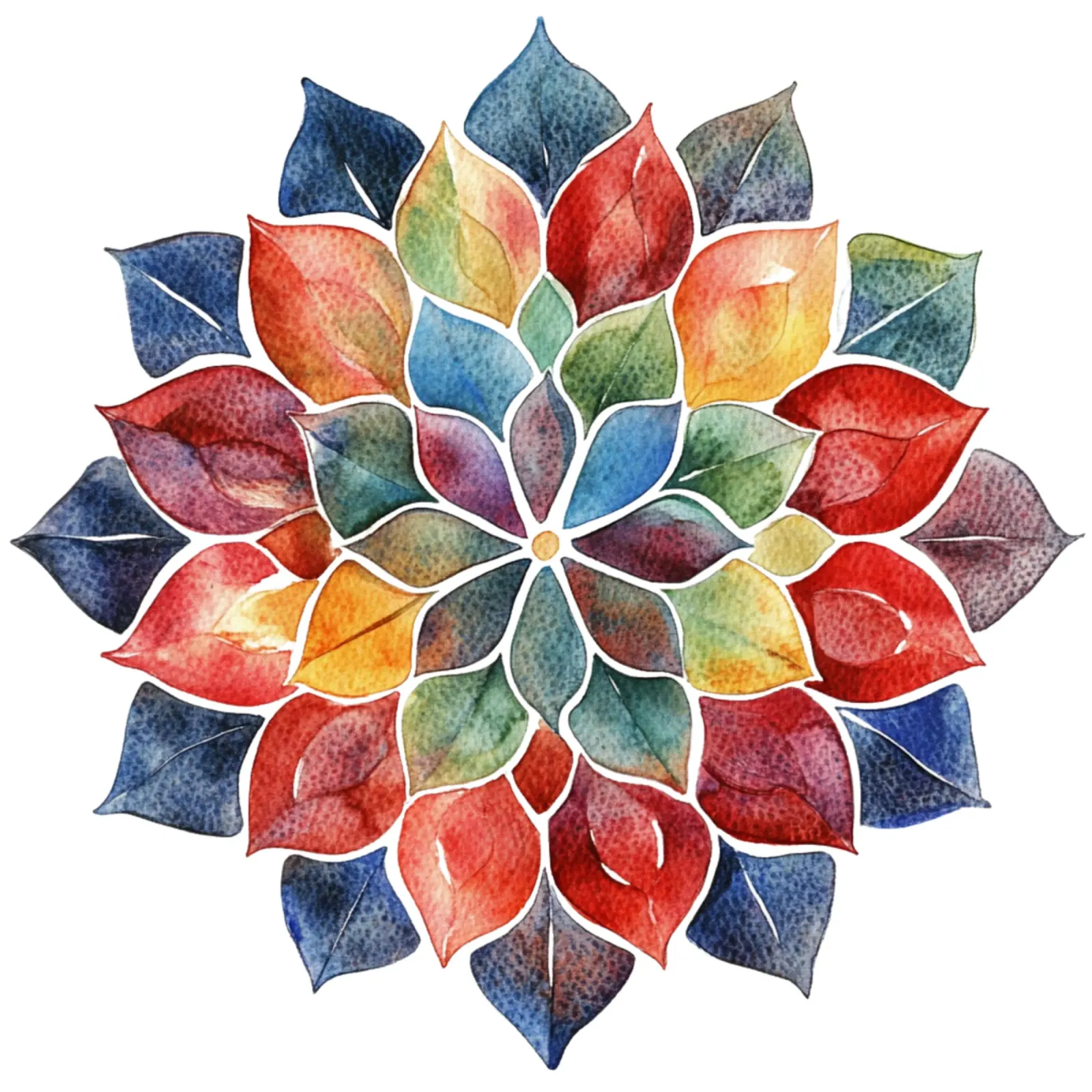 Mandala terrestre ad acquerello pellicola backlit da Spiritual Touch