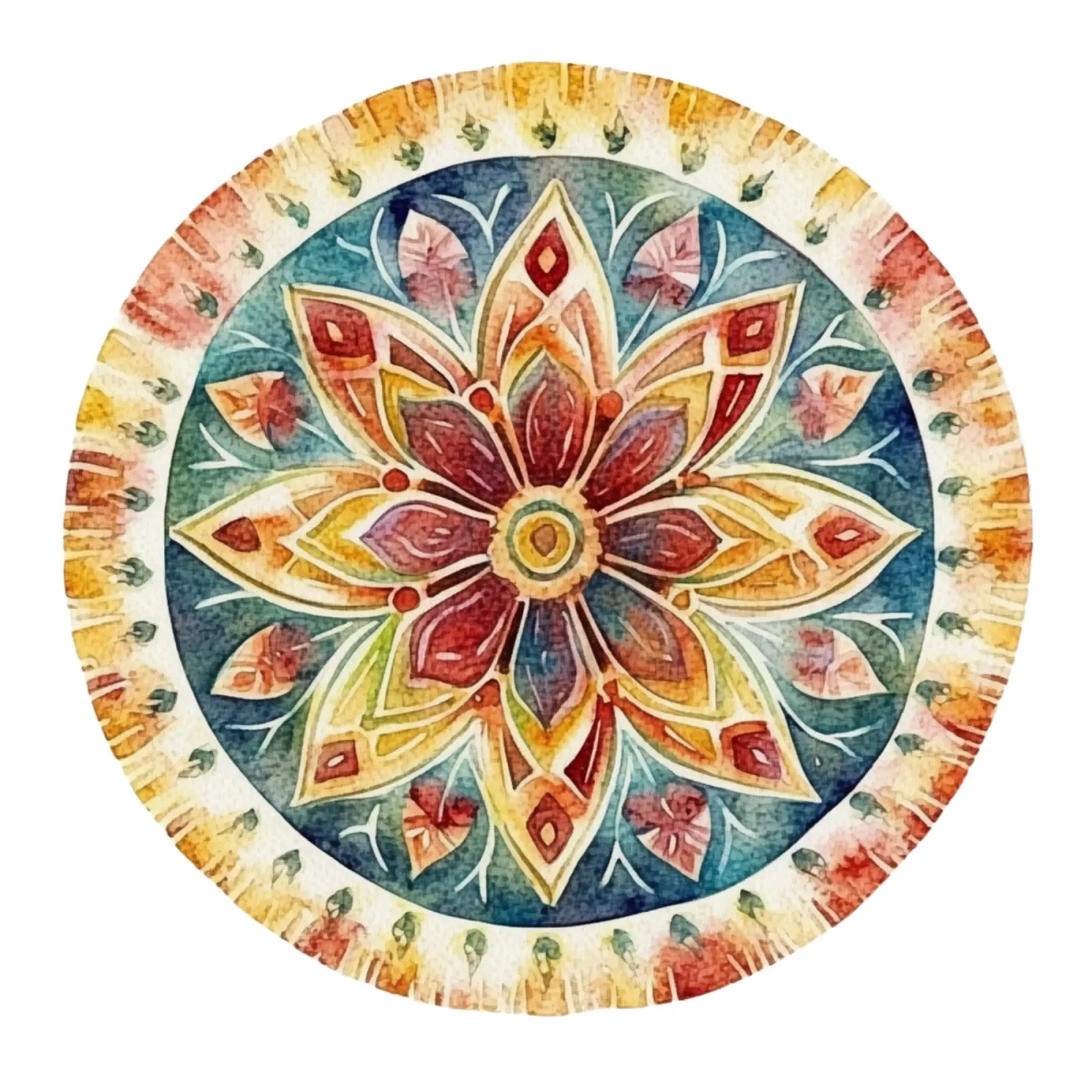 Mandala terrestre ad acquerello pellicola backlit da Spiritual Touch