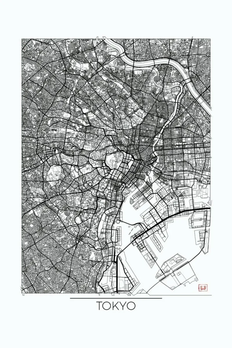 Tokyo Minimal pellicola backlit da Hubert Roguski