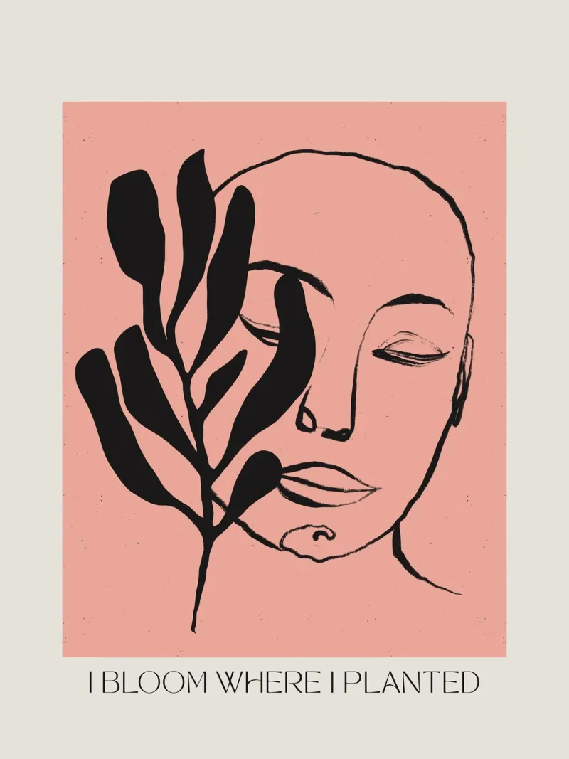 I Bloom Where I Planted alluminio dibond da treechild