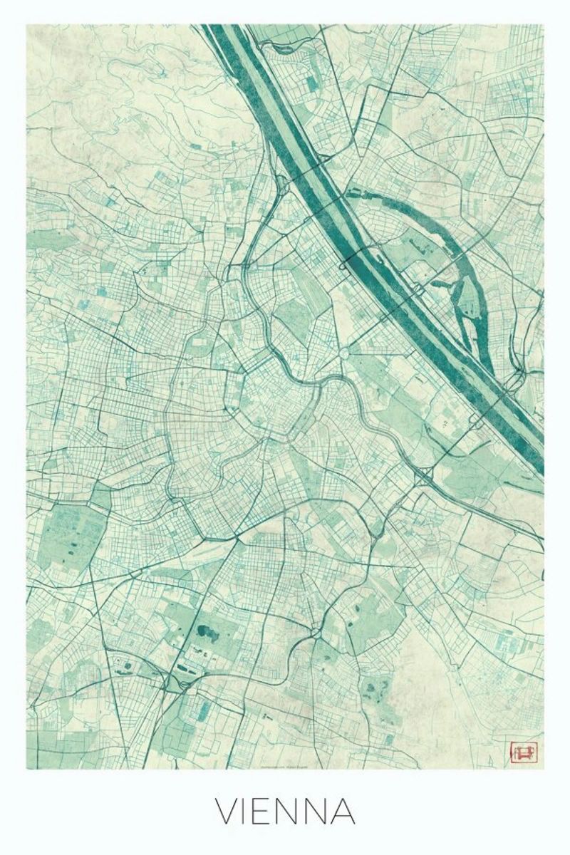 Vienna Vintage Poster von Hubert Roguski