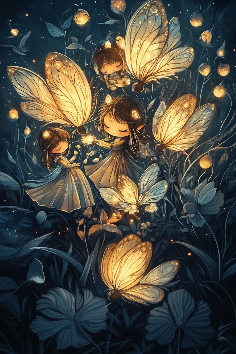 little fairies pellicola backlit da Synthaira