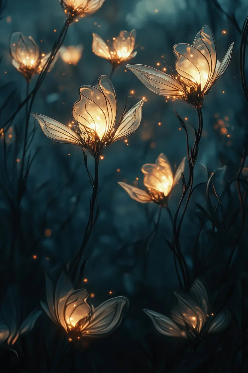Glowing fireflies plexiglass da Synthaira