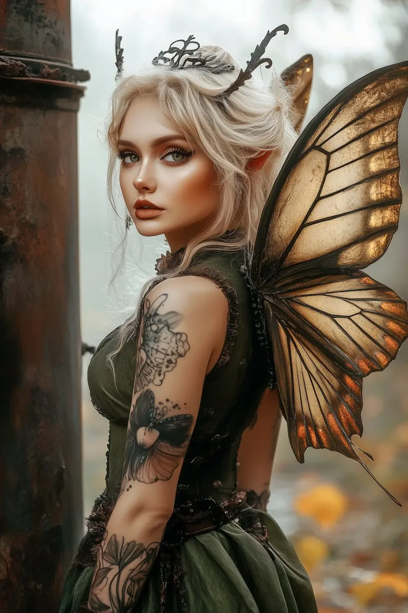 Green Fairy canvas by Synthaira