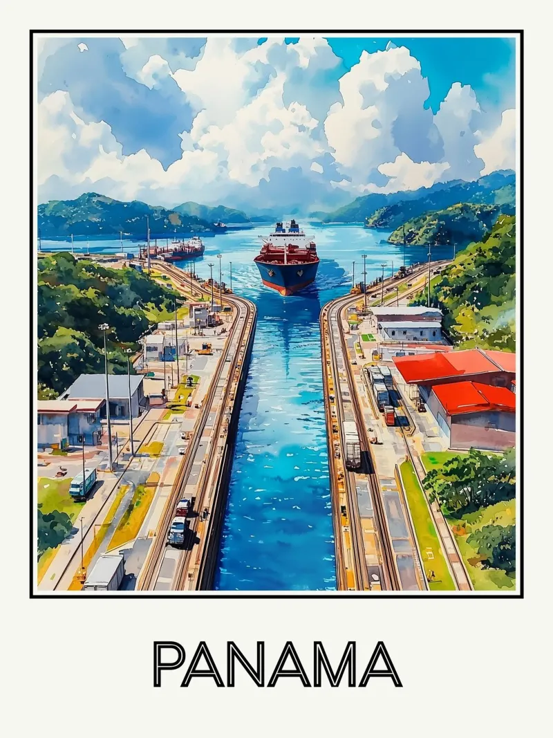 Panama poster da Frame the World
