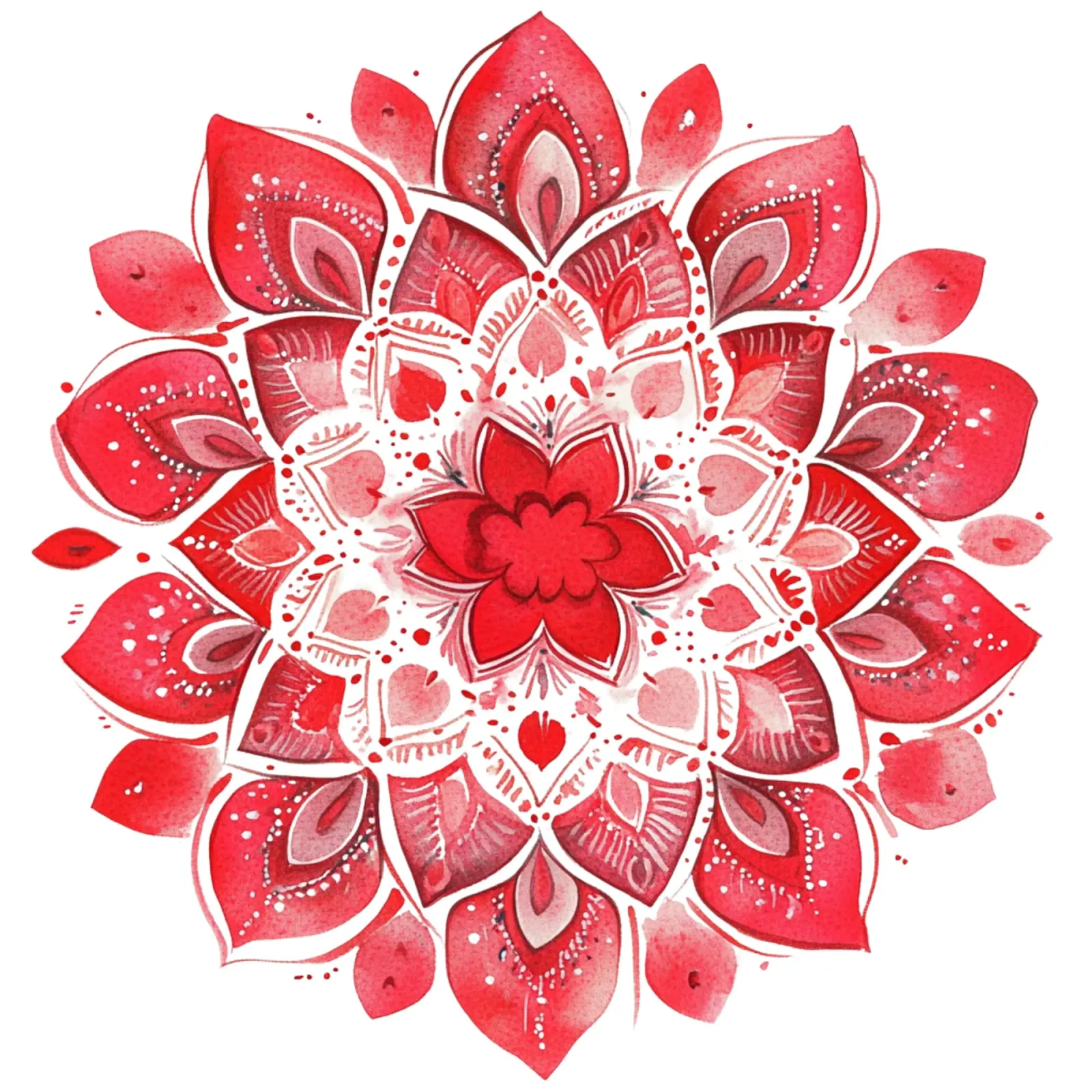 Mandala dell'amore ad acquerello pellicola backlit da Spiritual Touch
