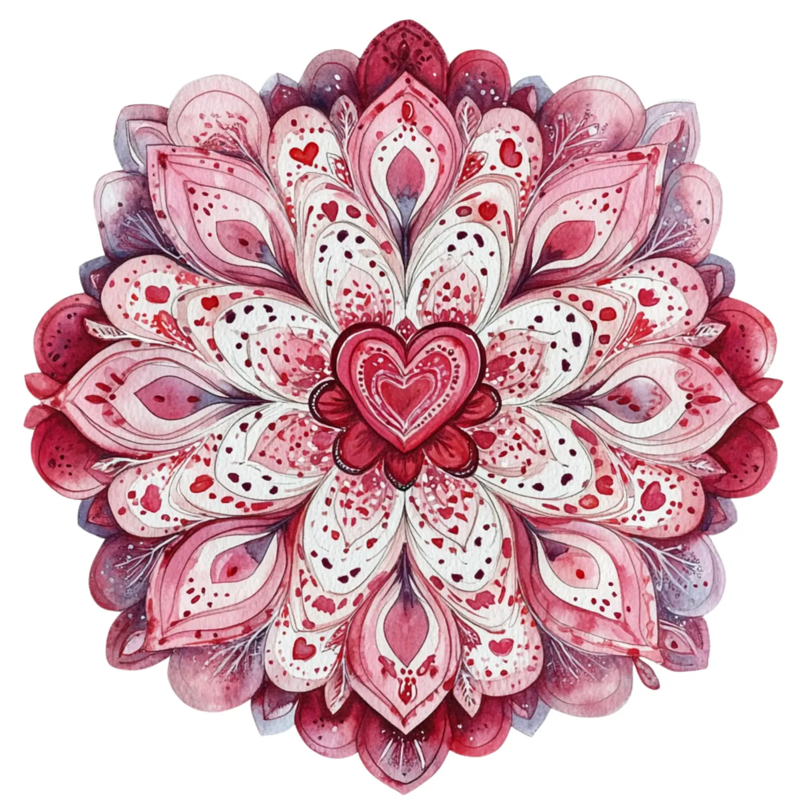 Mandala dell'amore ad acquerello pellicola backlit da Spiritual Touch