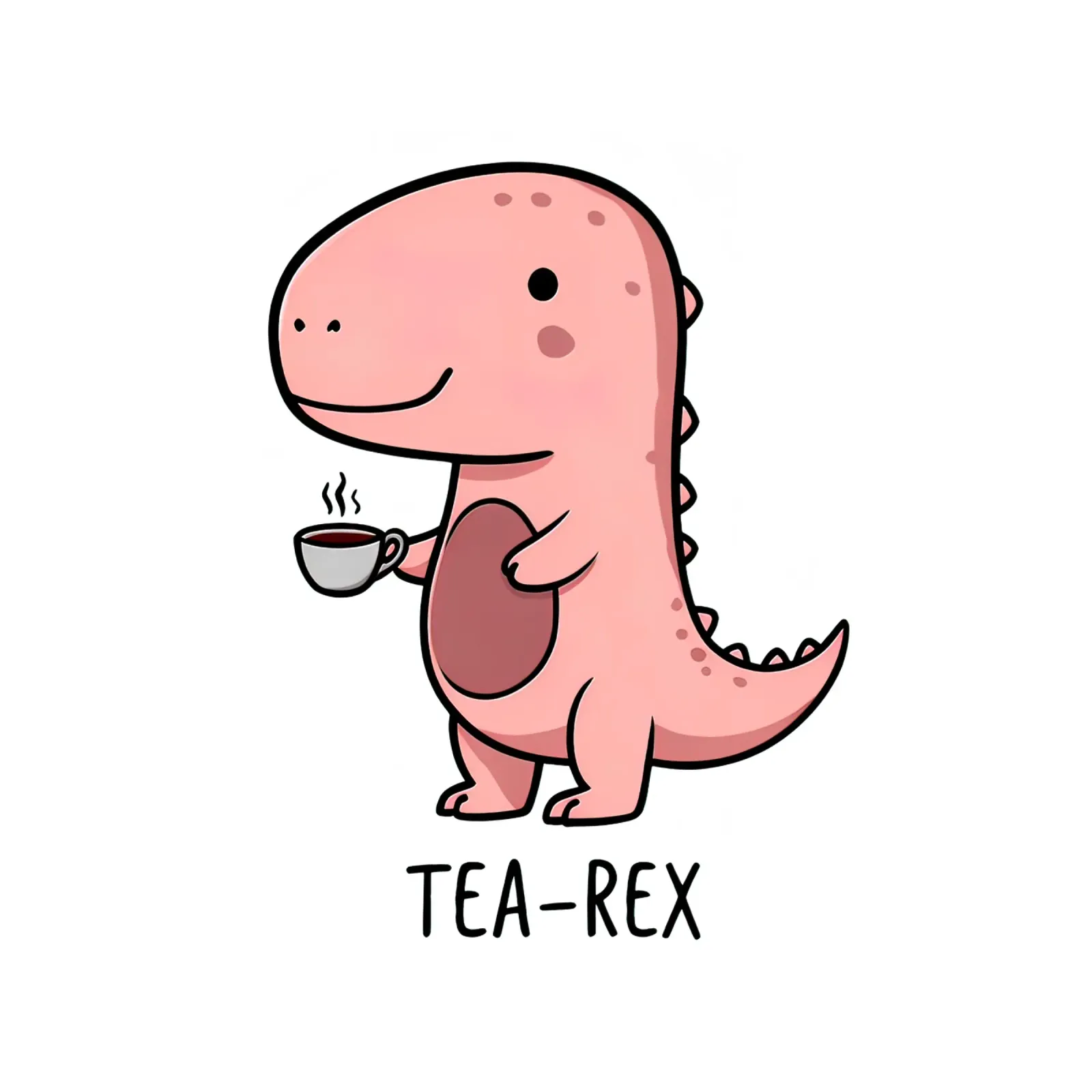 Dinosauro Tea Rex poster con telaio in legno da 🥝 KIWI STORE