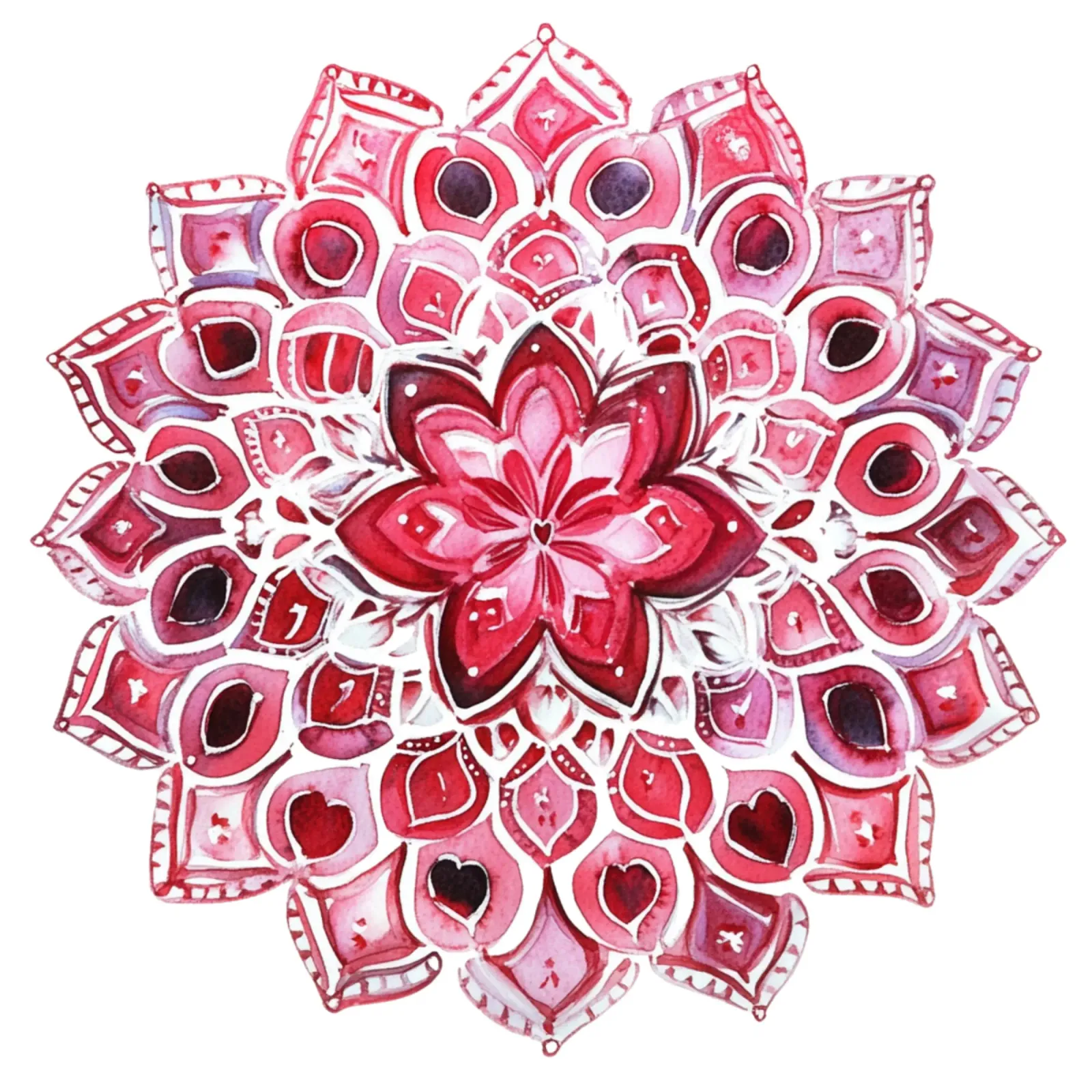 Mandala dell'amore ad acquerello pellicola backlit da Spiritual Touch