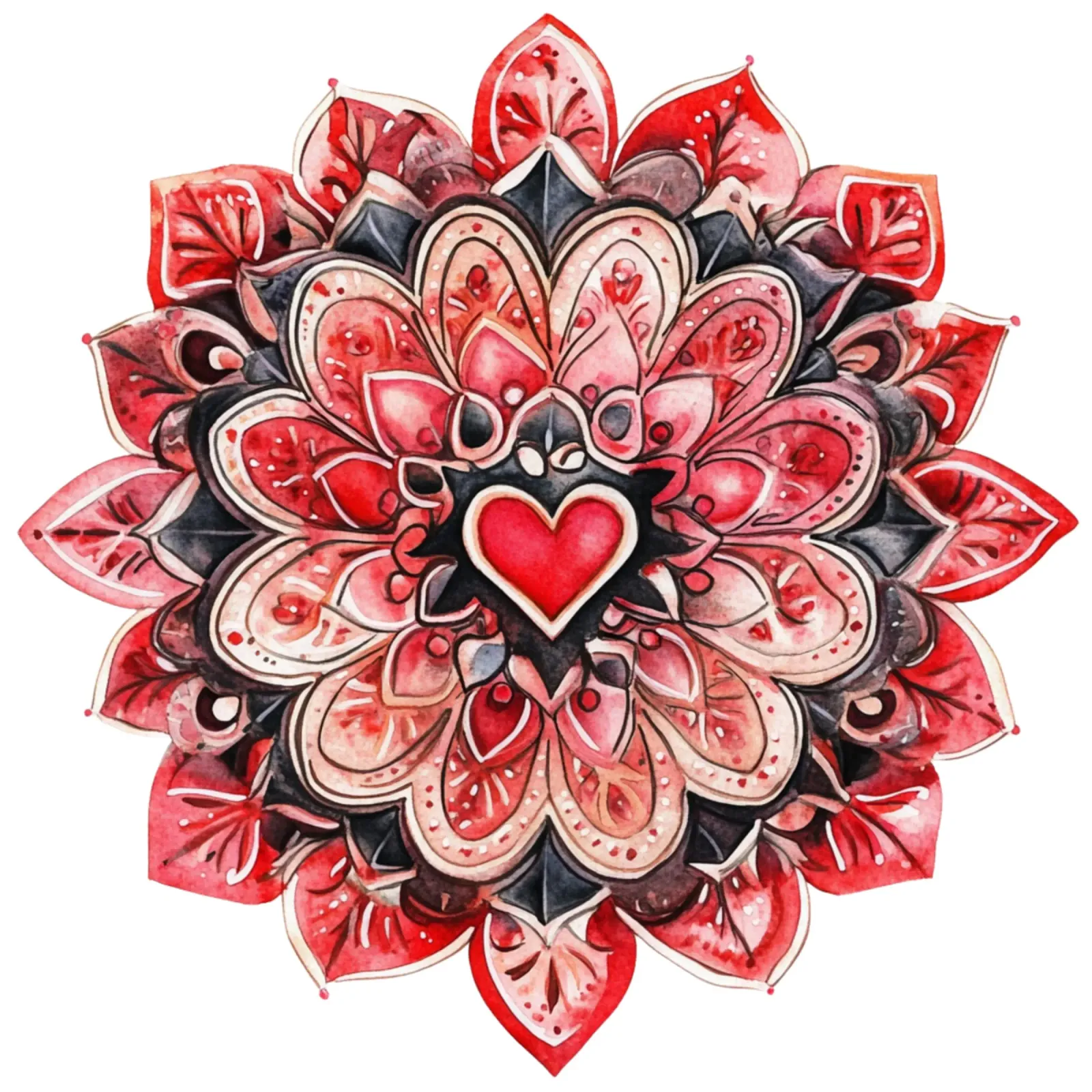 Mandala dell'amore ad acquerello pellicola backlit da Spiritual Touch