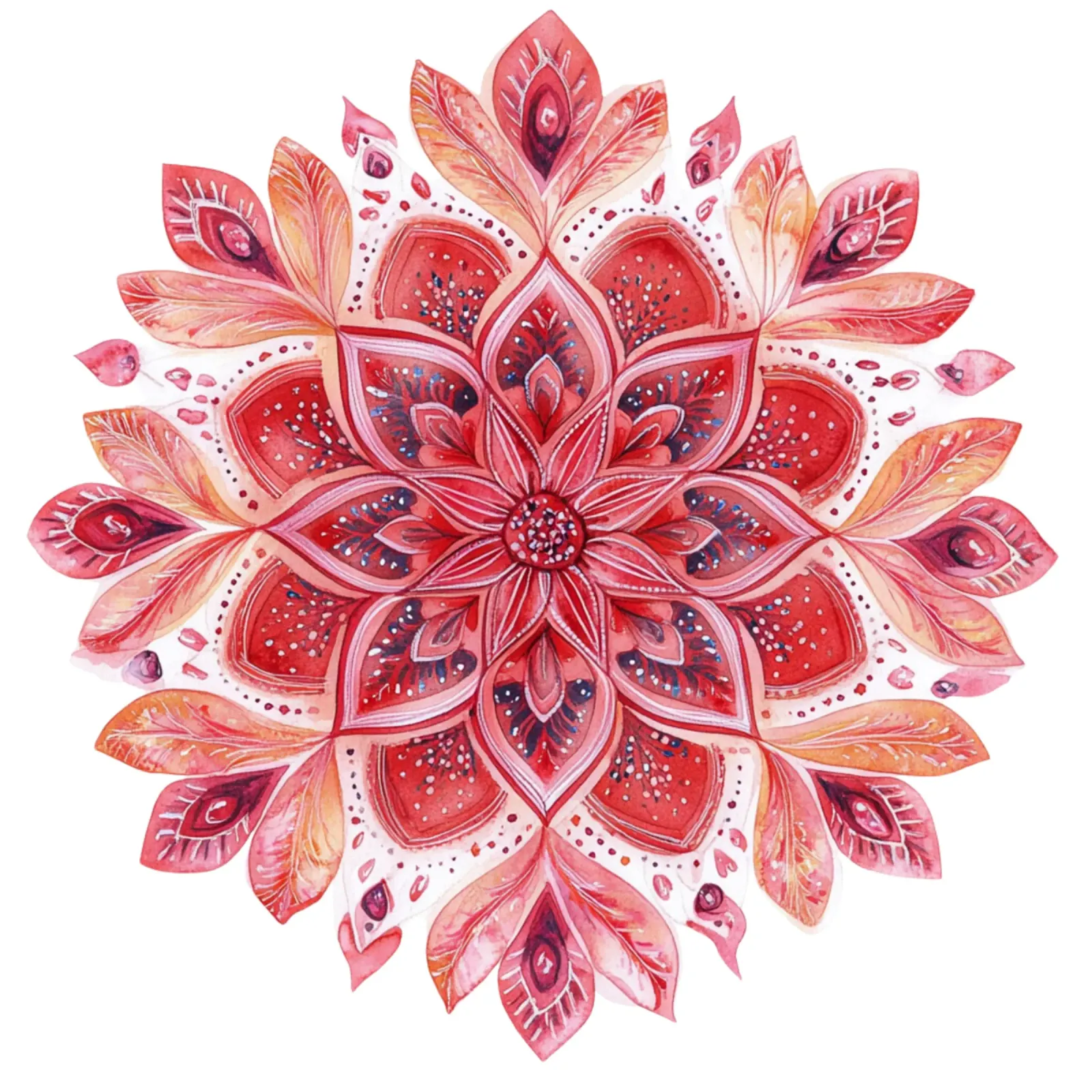 Mandala dell'amore ad acquerello pellicola backlit da Spiritual Touch