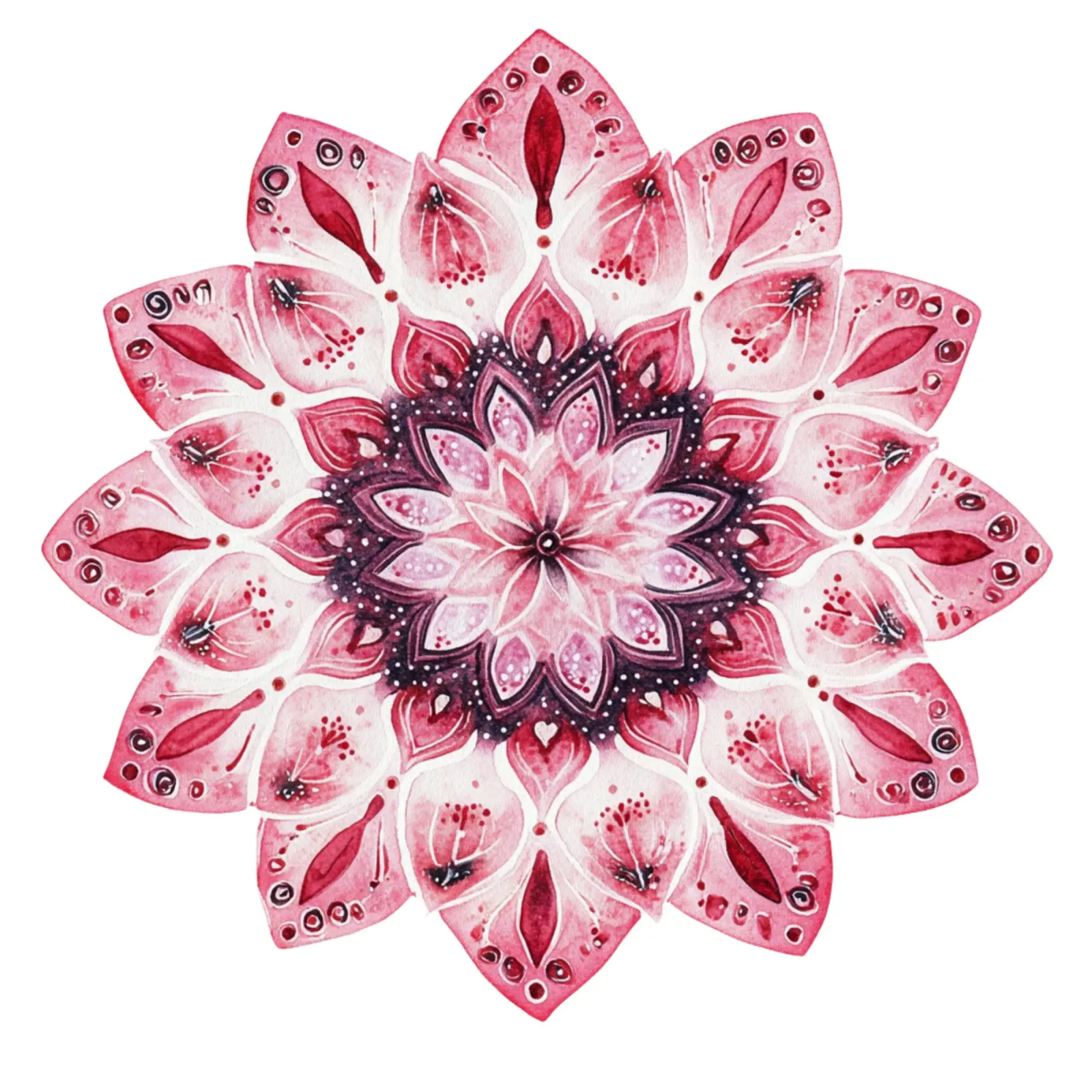 Mandala dell'amore ad acquerello pellicola backlit da Spiritual Touch