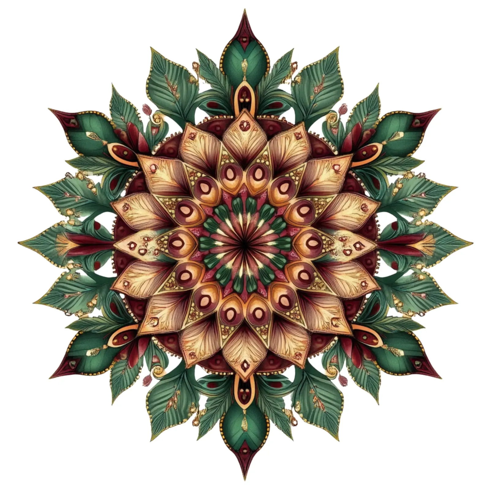 Christmas Mandala hahnemühle by Spiritual Touch