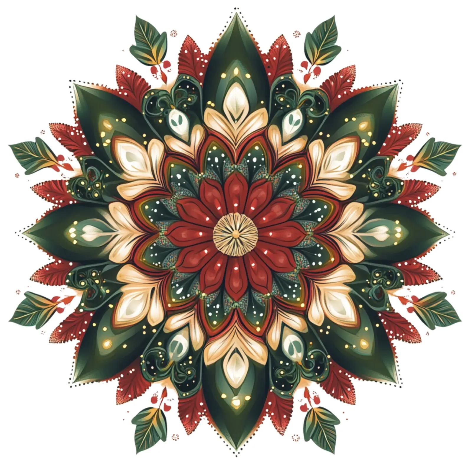 Mandala di Natale pellicola backlit da Spiritual Touch