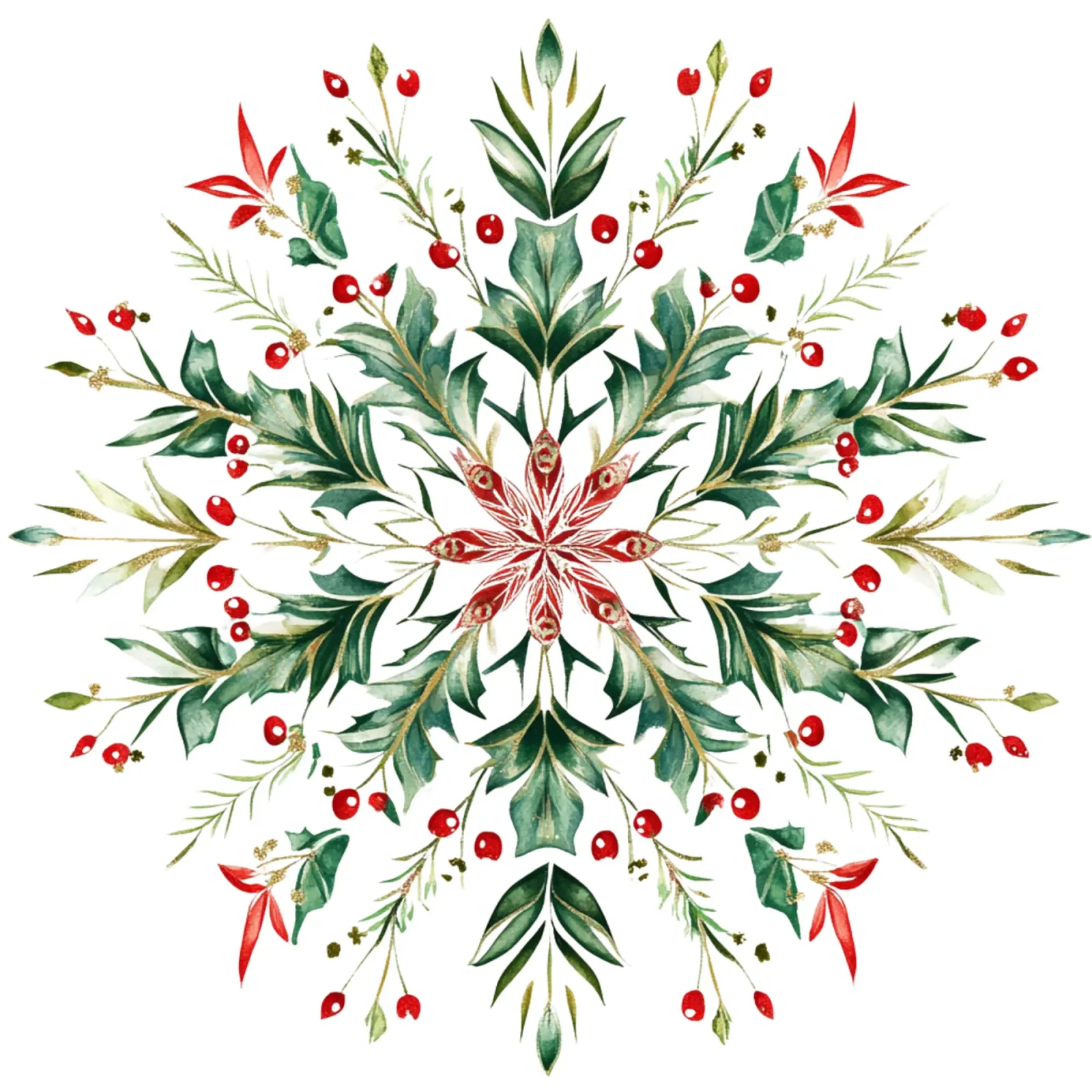 Christmas Mandala poster by Spiritual Touch