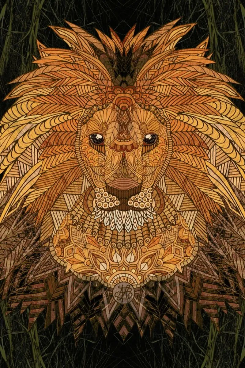 King Lion pellicola backlit da Angelika Parker
