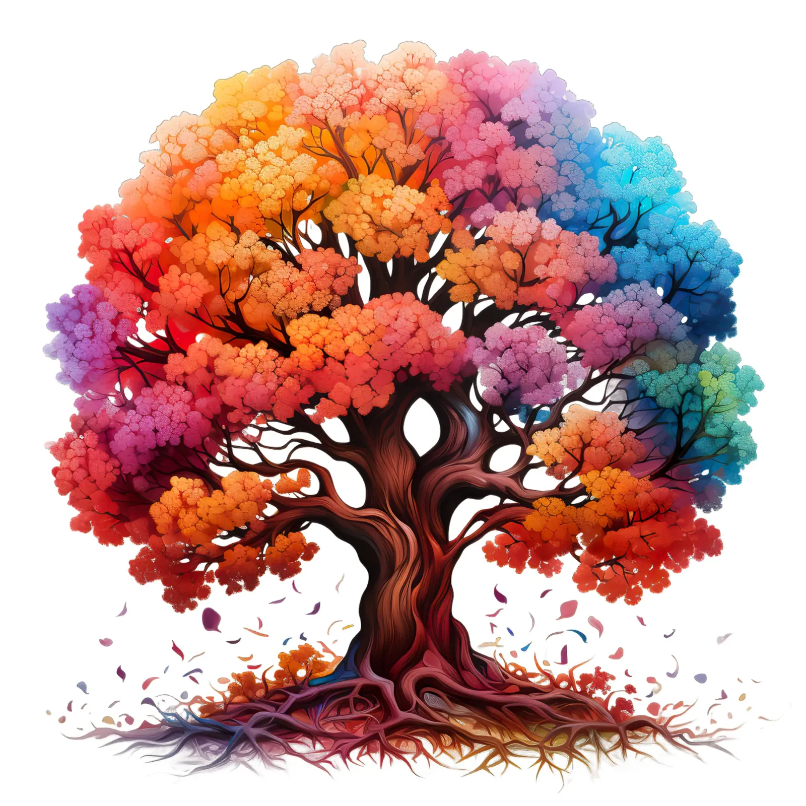 Albero della vita colorato pellicola backlit da Spiritual Touch