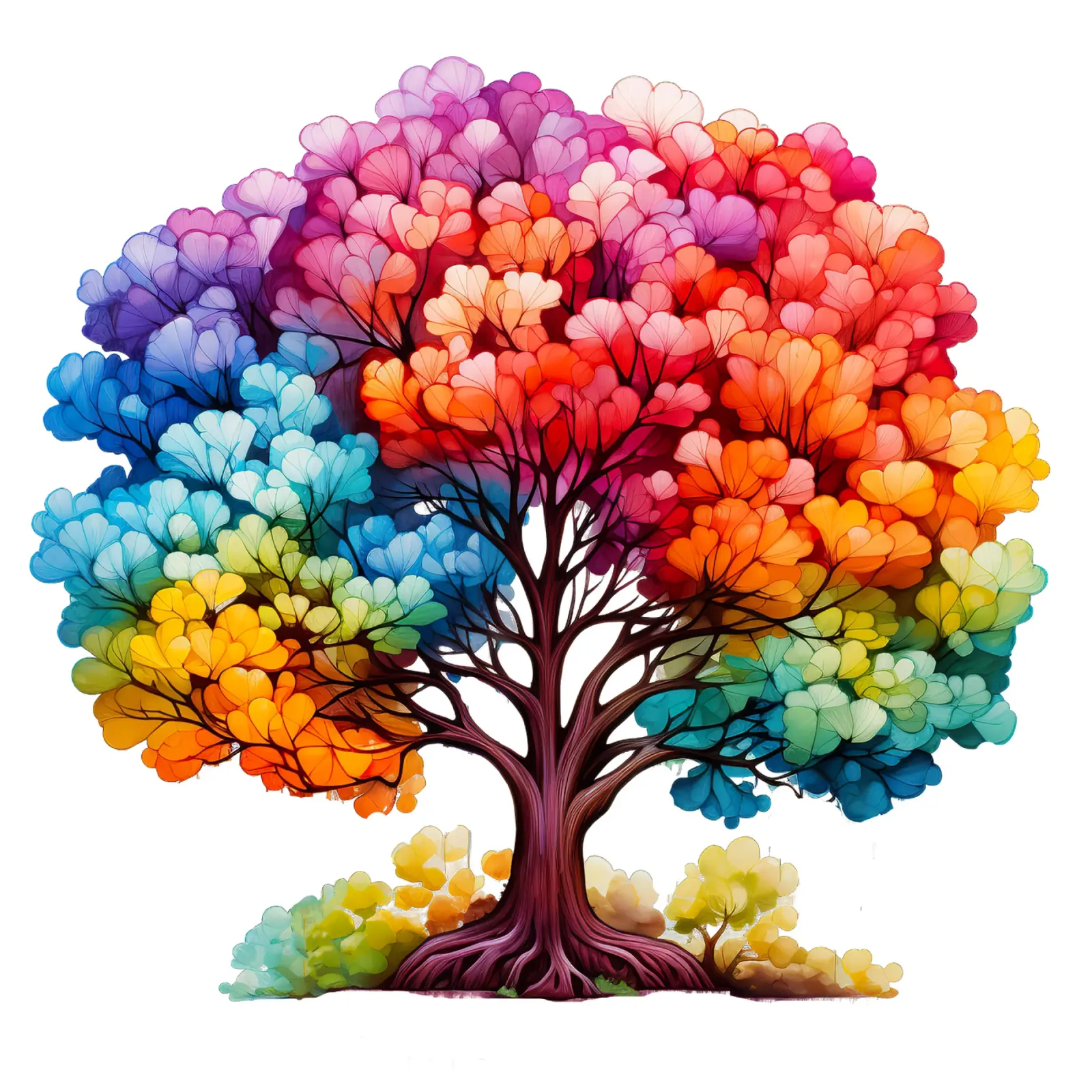 Albero della vita colorato pellicola backlit da Spiritual Touch