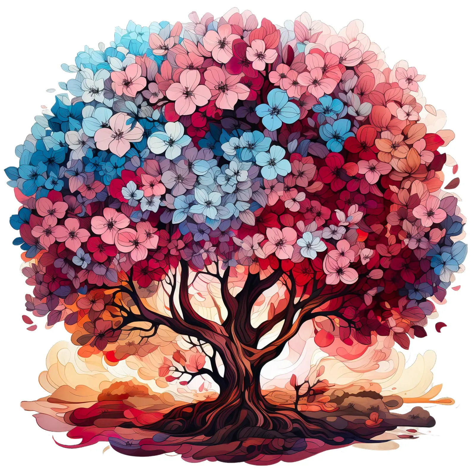 Albero della vita colorato plexiglass da Spiritual Touch