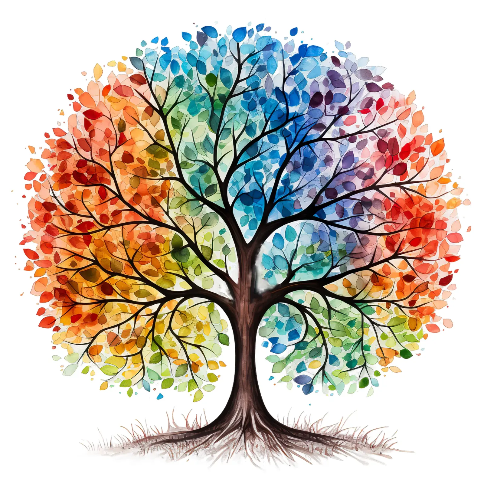 Albero della vita colorato pellicola backlit da Spiritual Touch