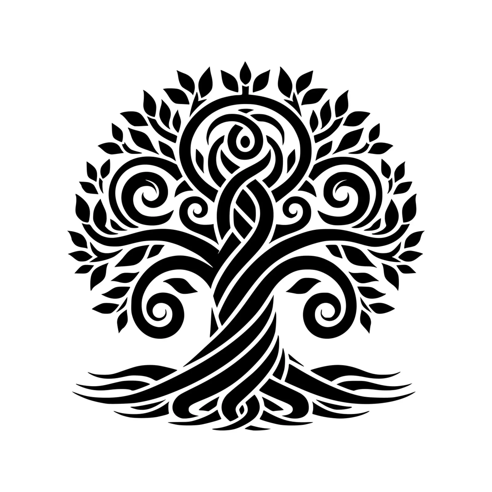 Albero della vita in bianco e nero carta hahnemühle da Spiritual Touch