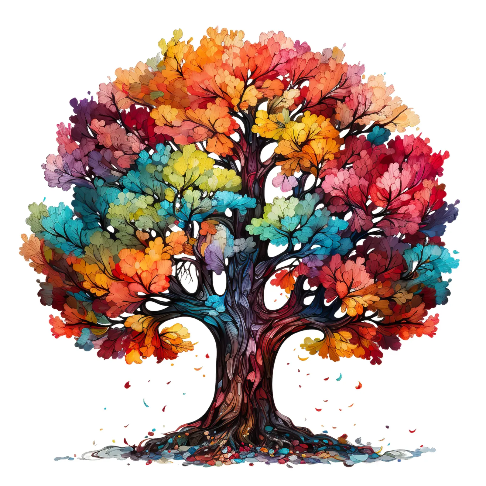 Albero della vita colorato pellicola backlit da Spiritual Touch